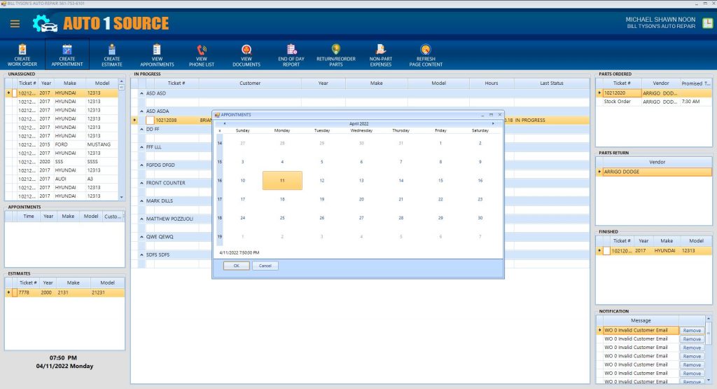 Create, Find, View or Edit Appointments Easily