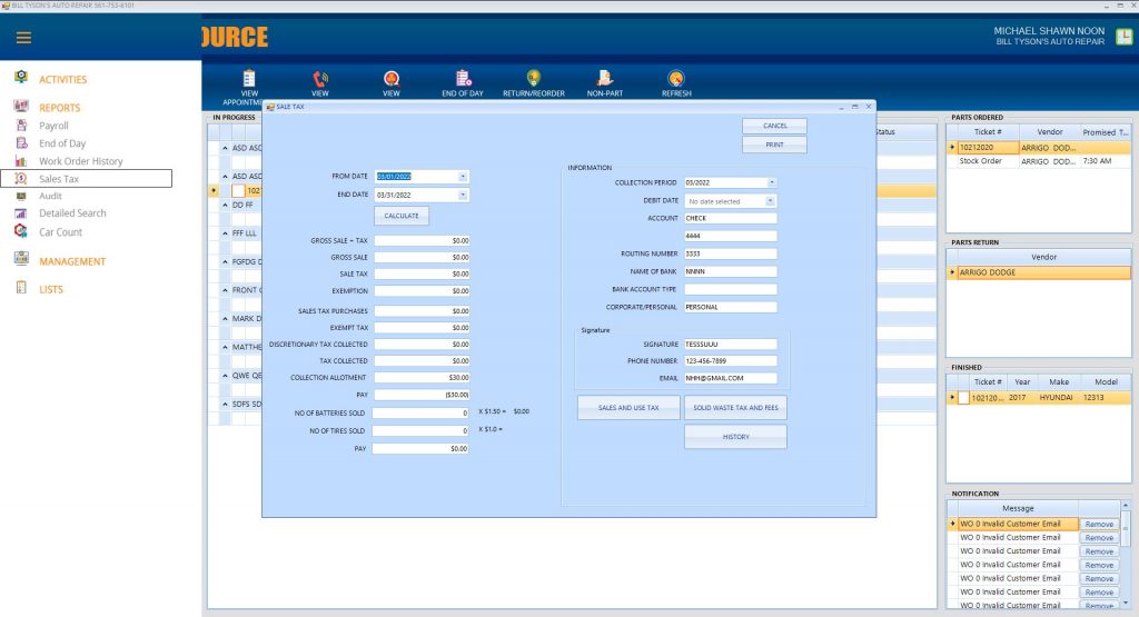 Rapid Sales Tax Calculations, Reporting and Payments